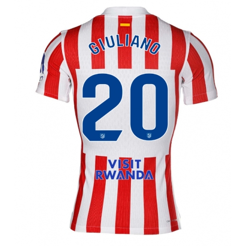 Billige Fotballdrakt Atletico Madrid Giuliano Simeone #20 Replika Hjemmedrakt 2025-26 Kortermet Billige Fotballdrakt Atletico Madrid Giuliano Simeone #20 Replika Hjemmedrakt 2025-26 Kortermet